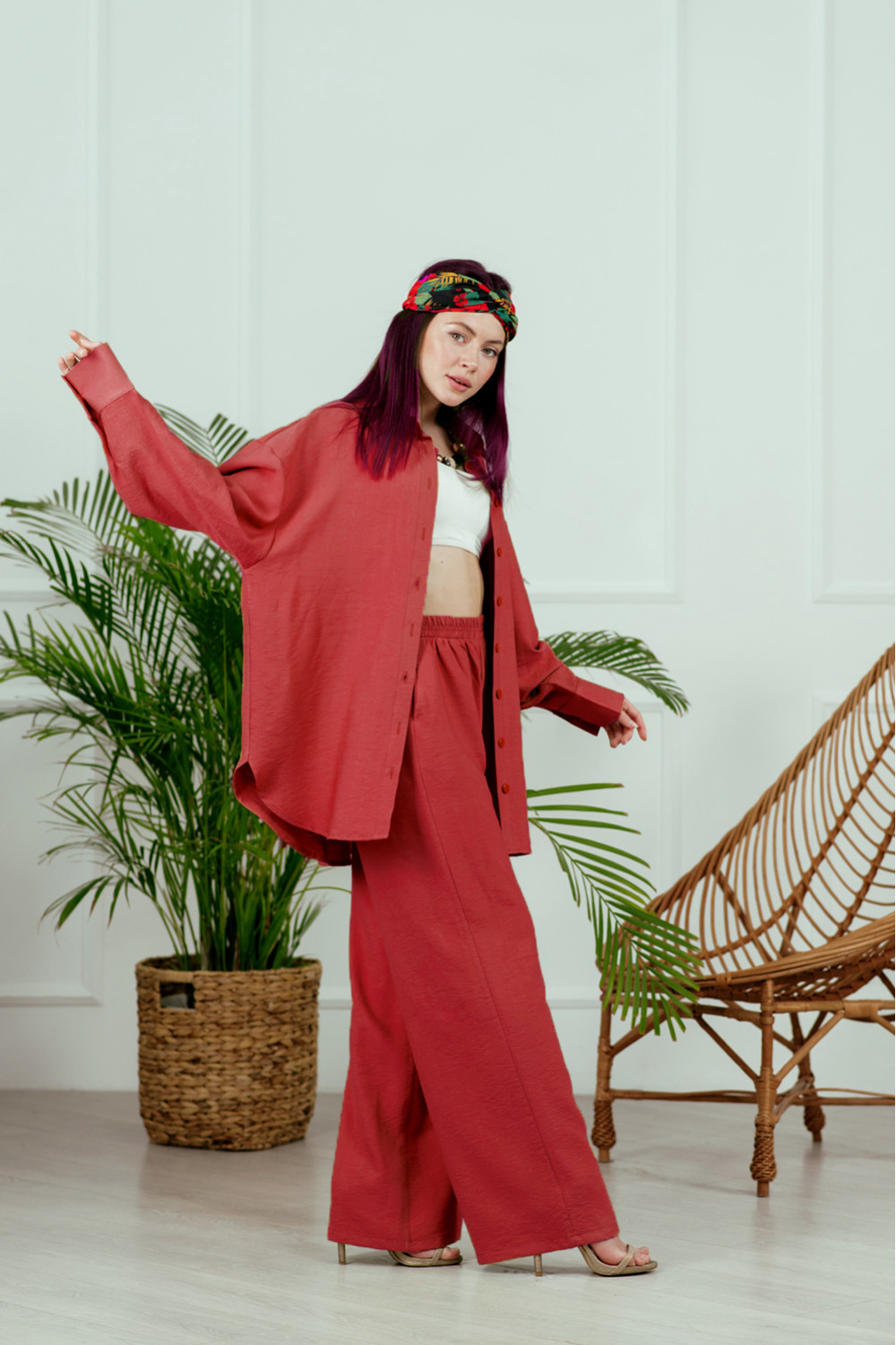 Костюм 6044 Терракотовый