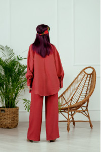 Костюм 6044 Терракотовый