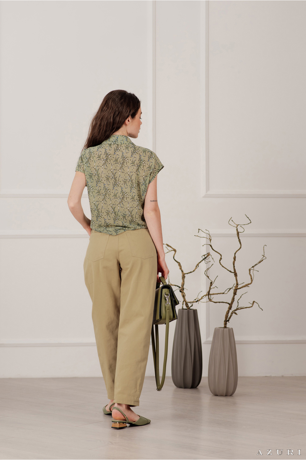 Брюки 6022 Кремовый