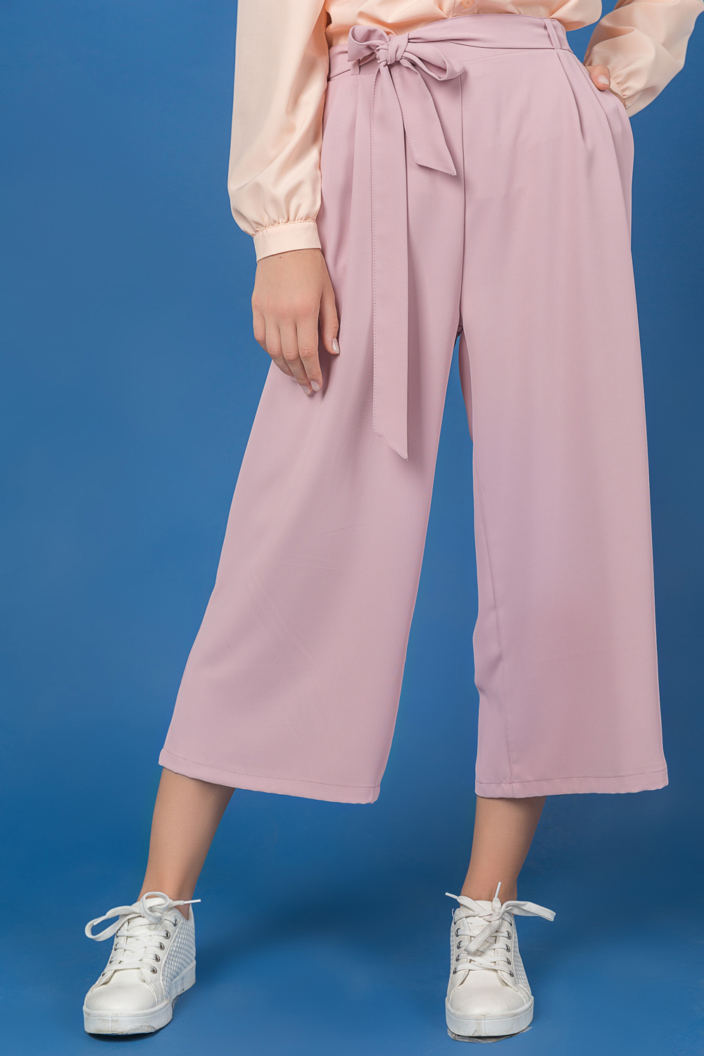 Брюки-кюлоты 5635 Пудра