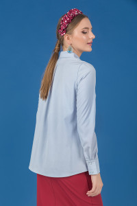 Блузка 5702 Серо-голубой