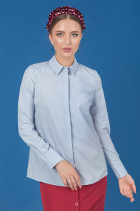 Блузка 5702 Серо-голубой