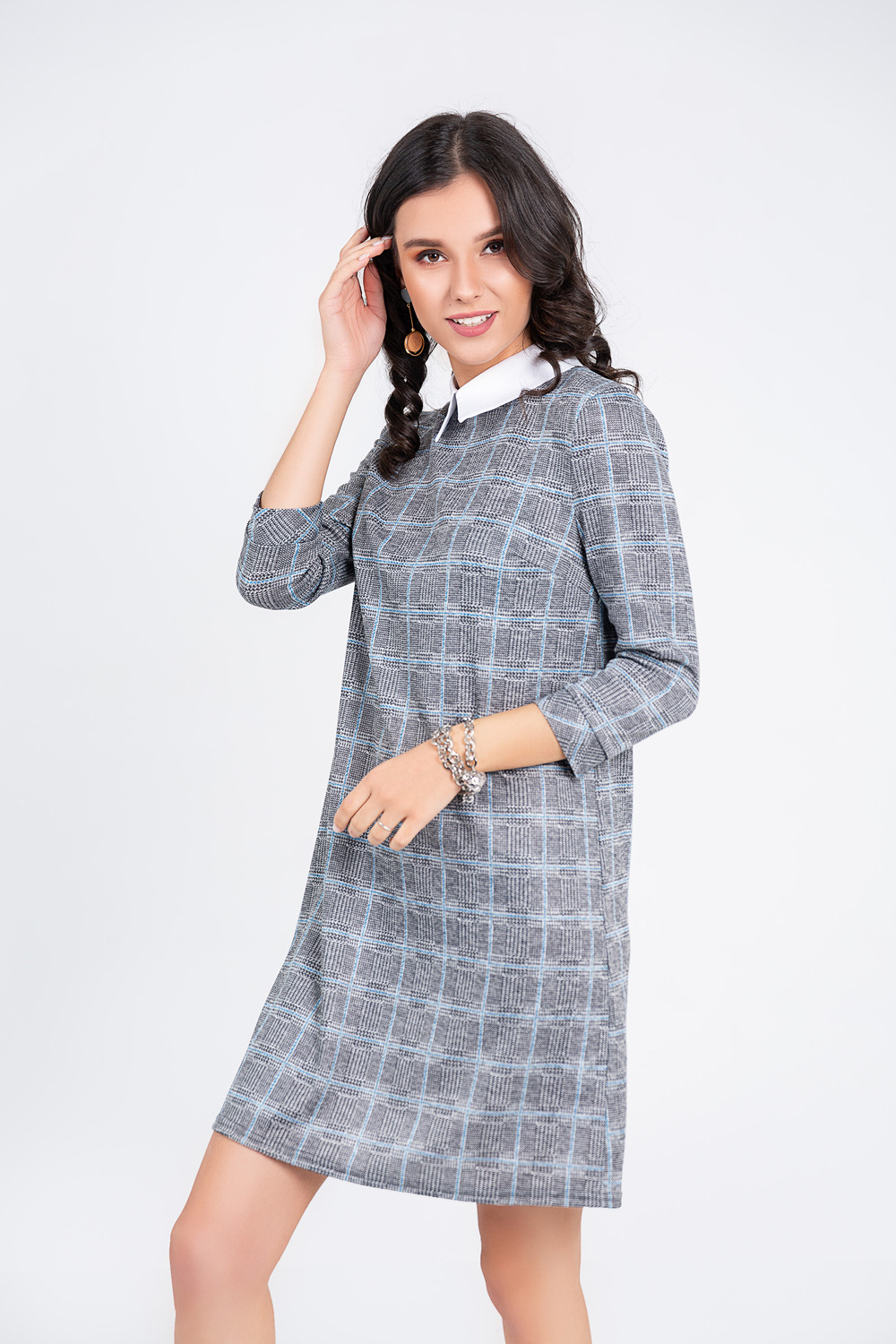 Платье 5721 Серо-голубой