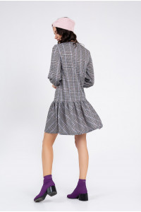 Платье 5723 Серо-розовый