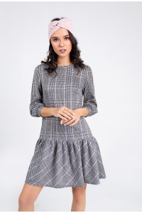 Платье 5723 Серо-розовый