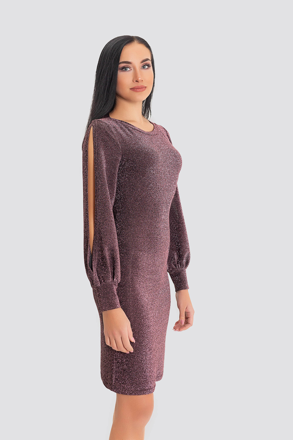 Платье 5767 Ежевичный