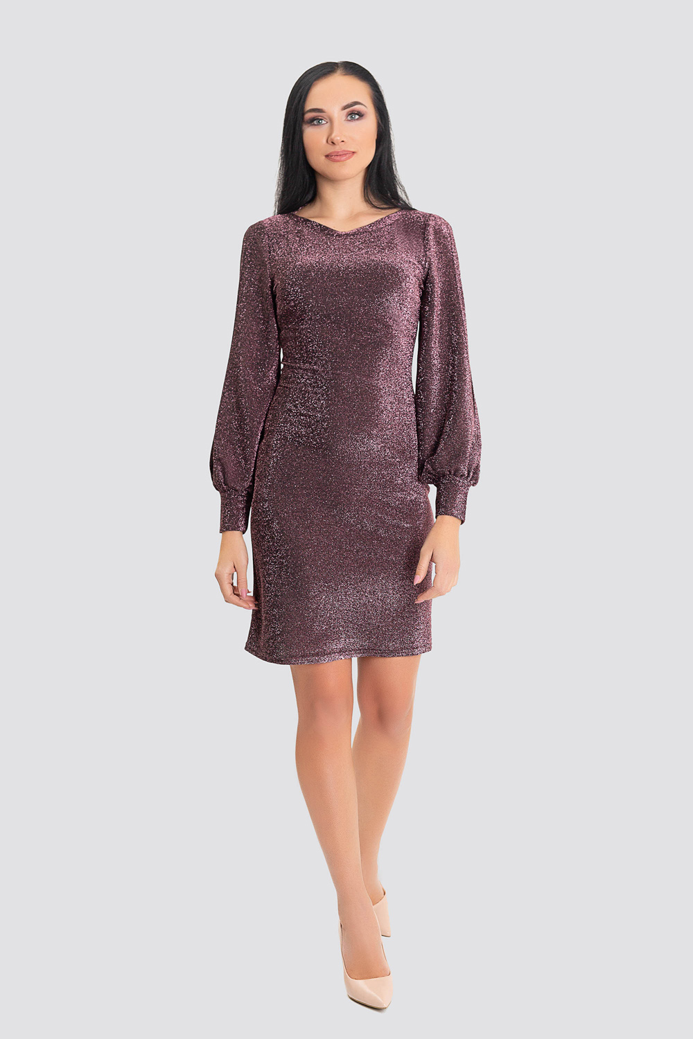 Платье 5767 Ежевичный