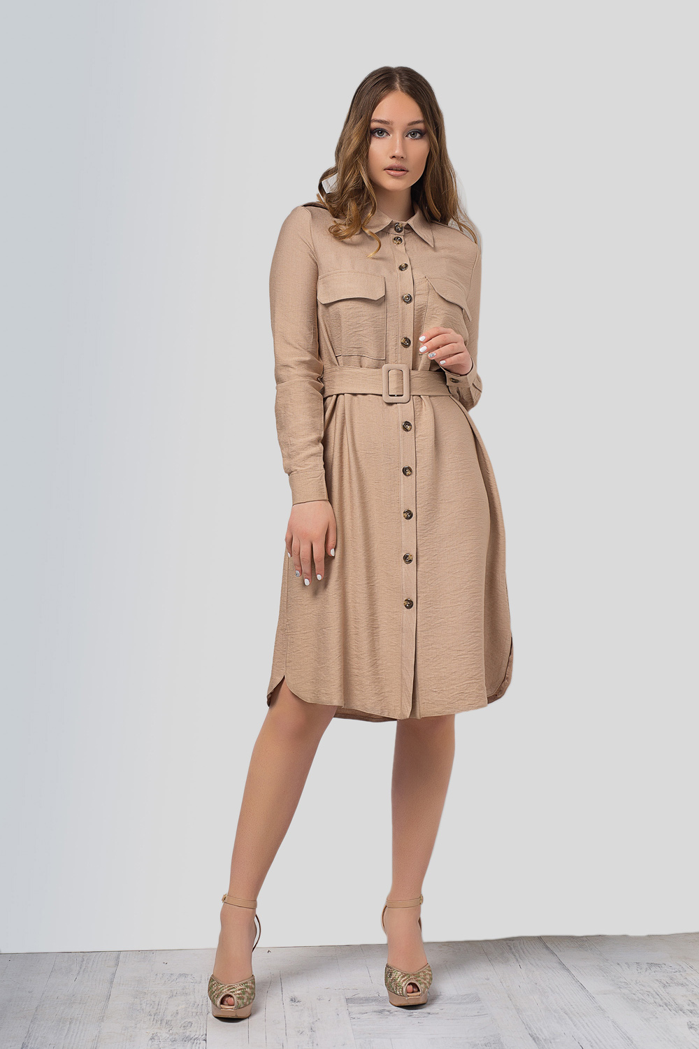 Платье 5813 Бежевый