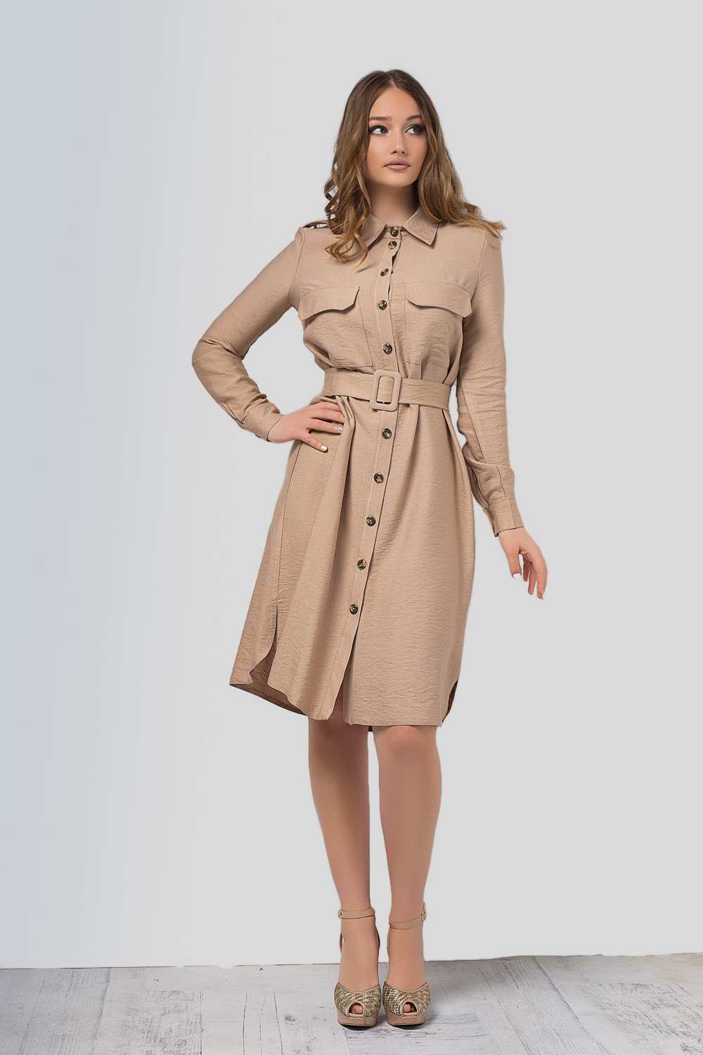 Платье 5813 Бежевый