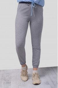 Melierte Jogginghose aus Doubleface-Stoff mit Taschen., in Melange Меланж