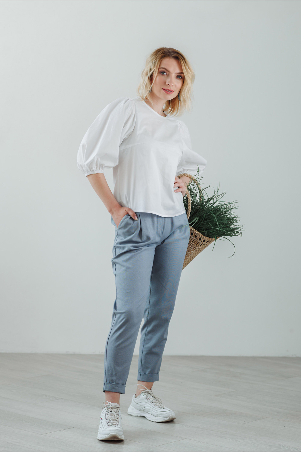 Блуза 5844 Белый