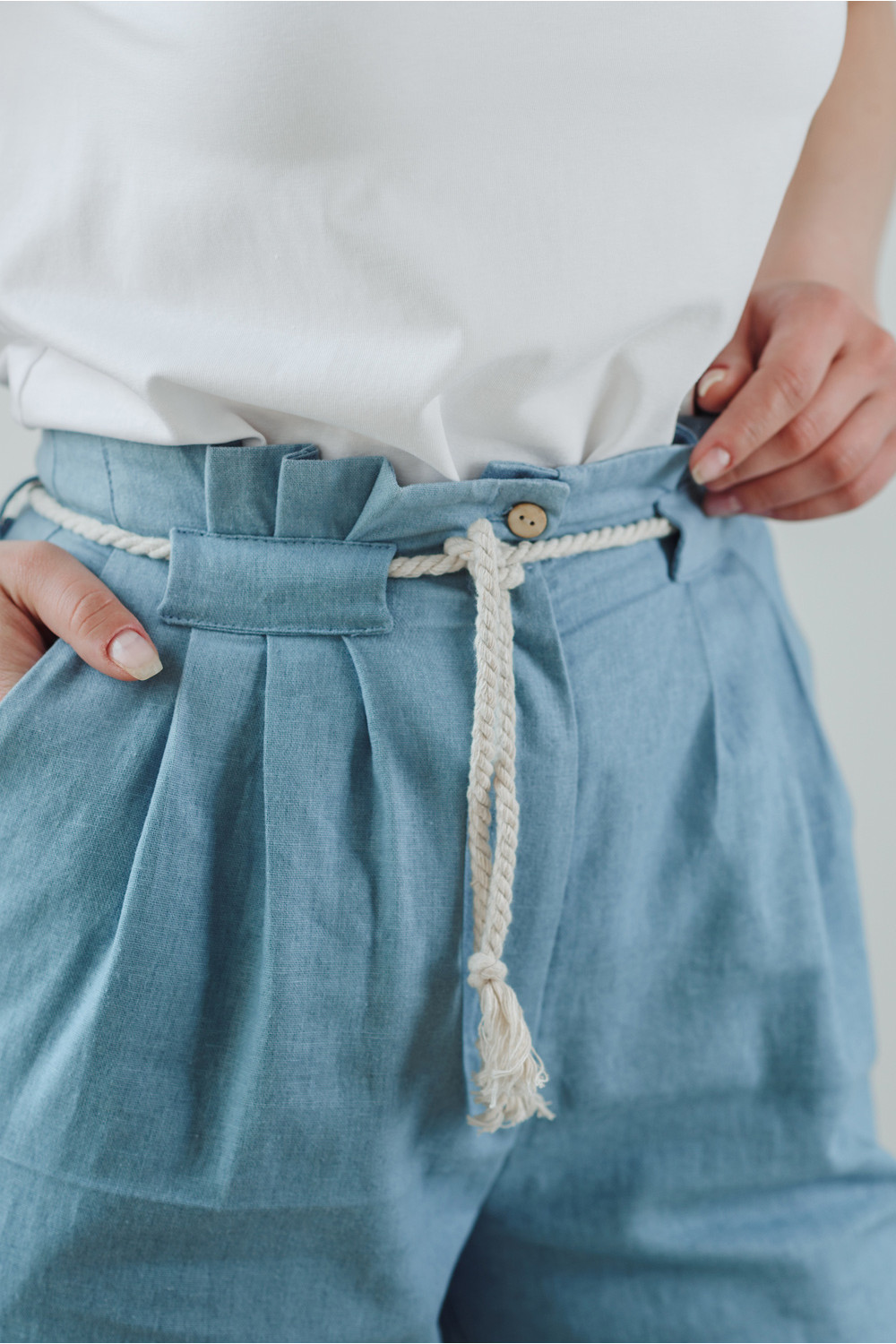 Брюки 5846 Серо-голубой