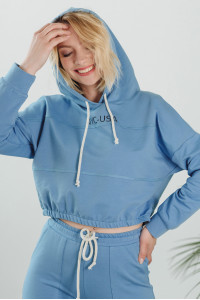 Свитшот 5848 Серо-голубой