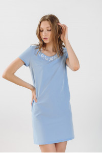 Платье 5479 Голубой Голубой