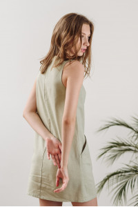 Платье 5855-1 Оливковый