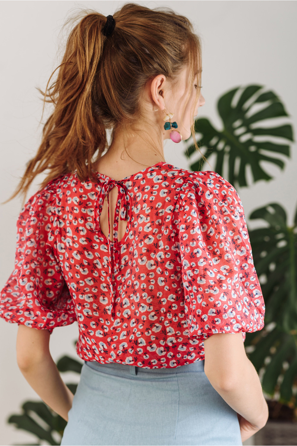 Блуза 5834 Красный