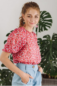 Блуза 5834 Красный