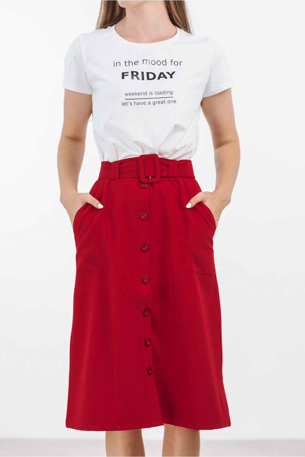 Юбка 5921 Красный