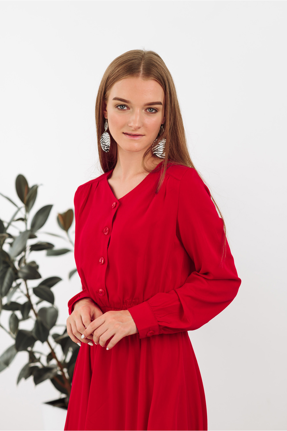 Платье 5936 Красный