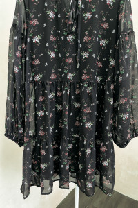 Платье 6122 Черный-белый