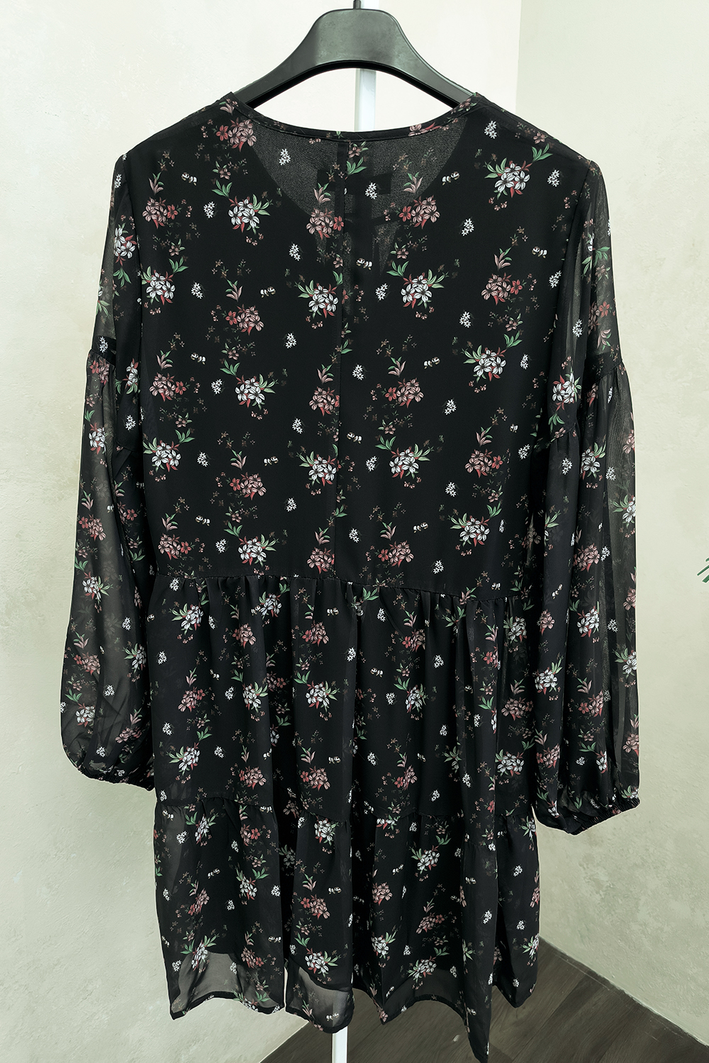 Платье 6122 Черный-белый