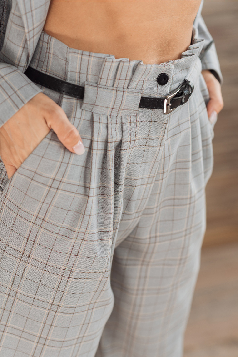 Брюки 5945 Серо-бежевый