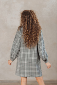 Платье 5971 Серо-розовый