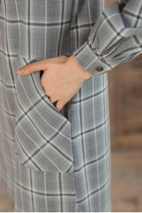 Платье 5971 Серо-розовый