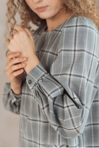 Платье 5971 Серо-розовый