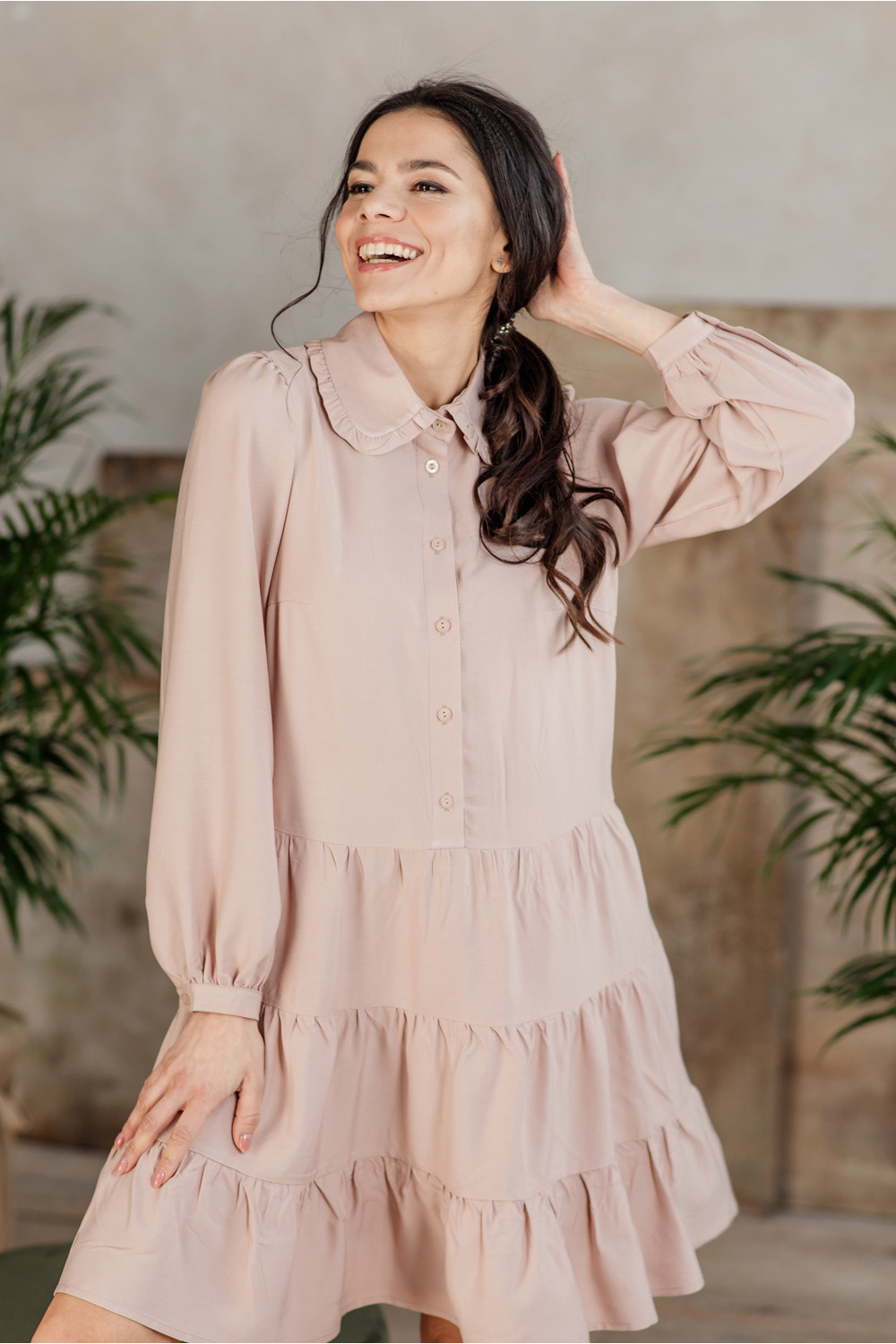 Платье 6012 Бежевый