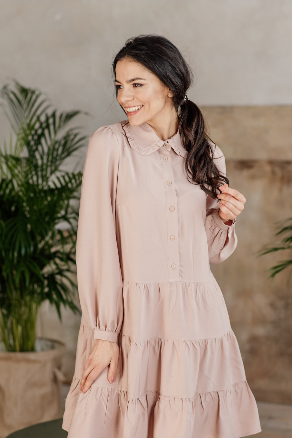 Платье 6012 Бежевый