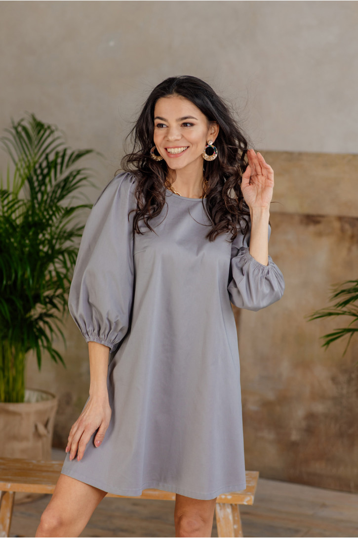 Платье 6013 Серый