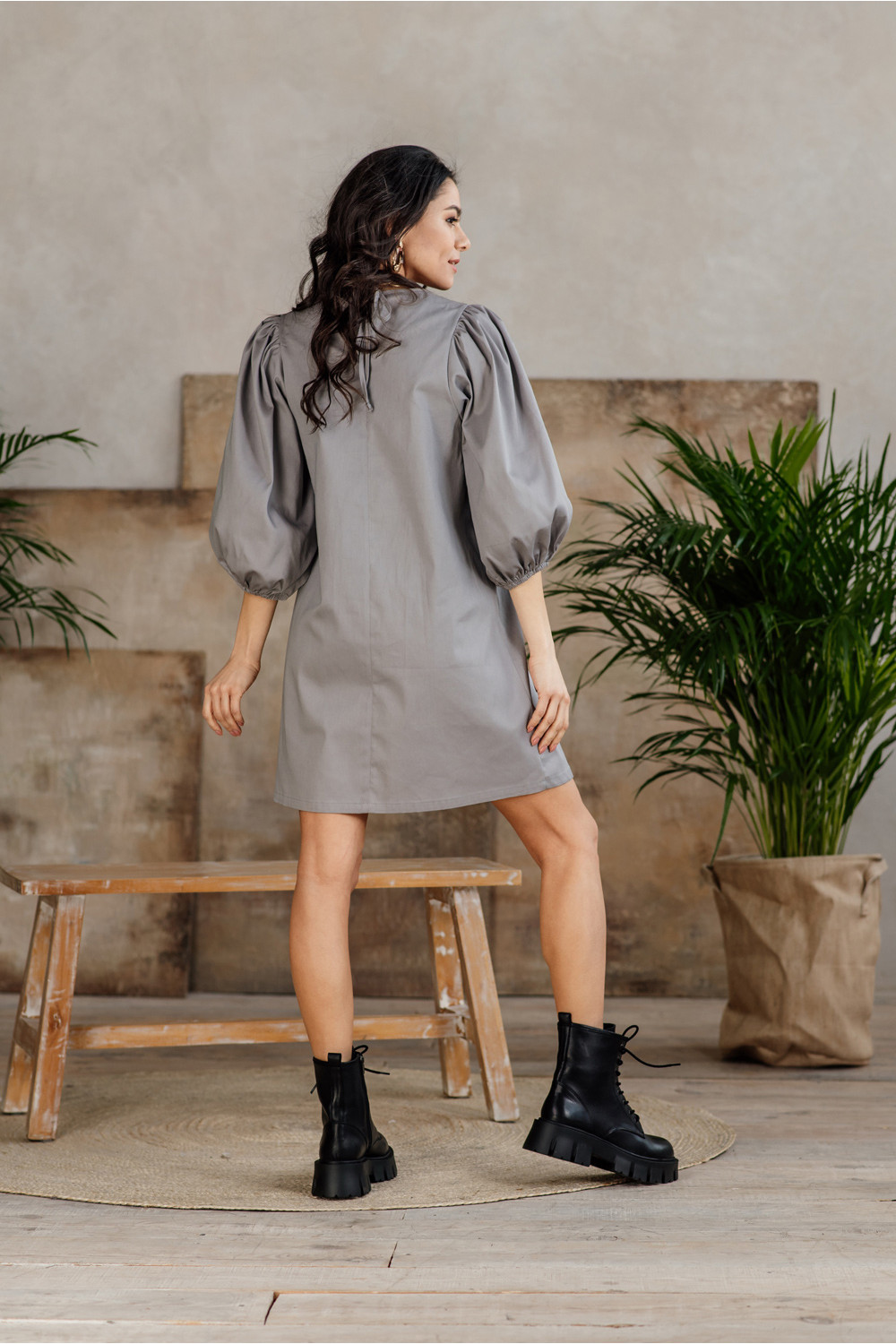 Платье 6013 Серый