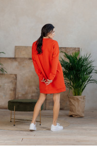 Платье 6017 Оранжевый