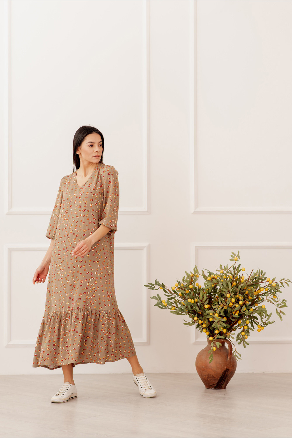 Платье 6005 Бежевый