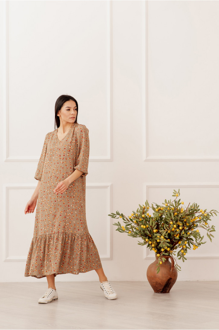 Платье 6005 Бежевый