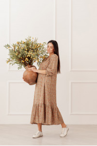 Платье 6005 Бежевый