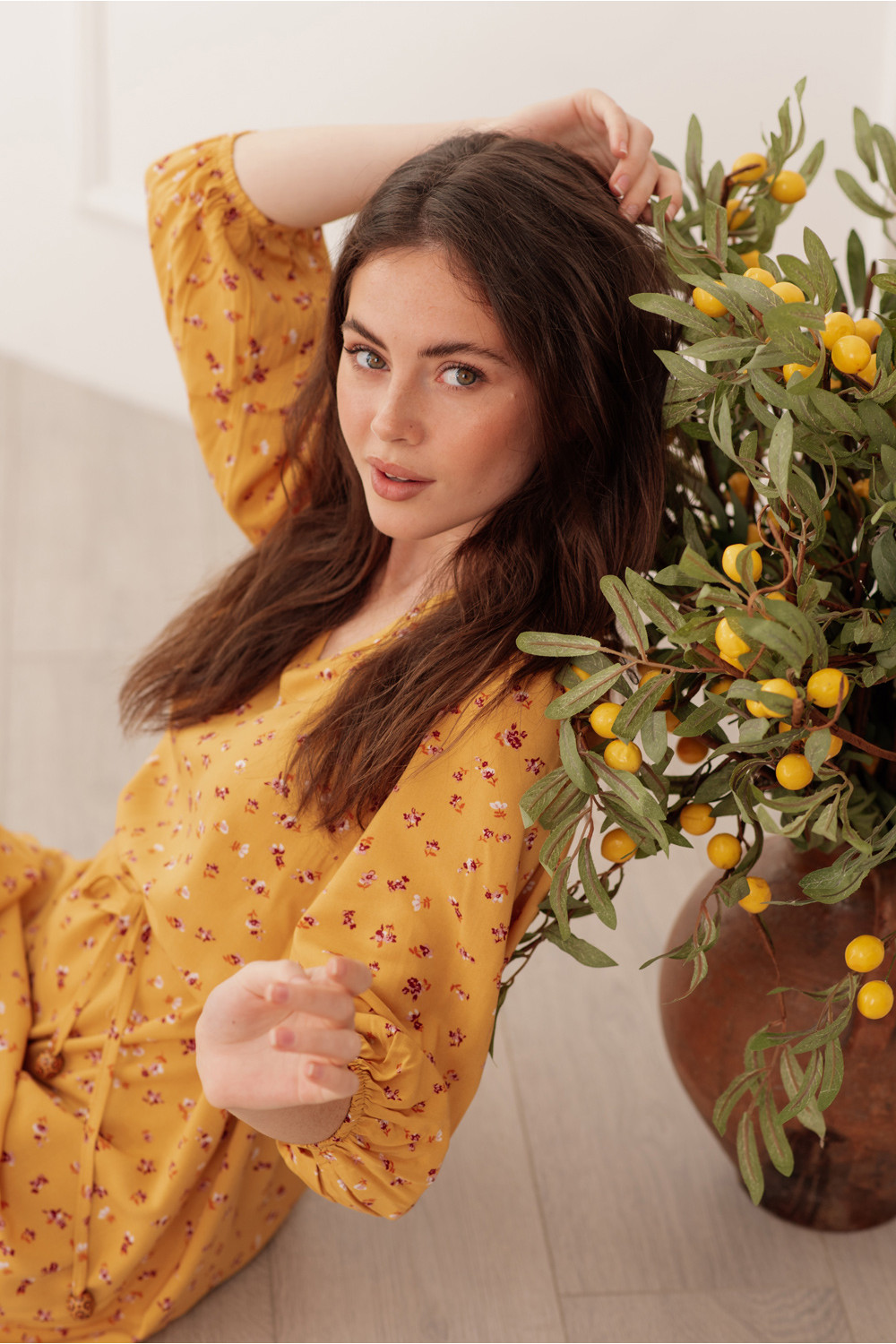 Платье 6005 Желтый