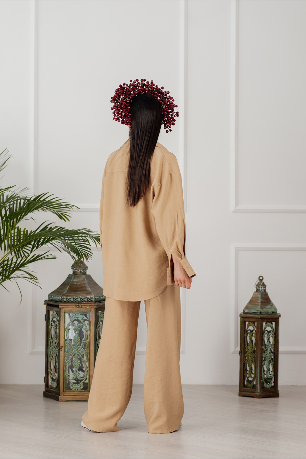 Костюм 6044 Бежевый