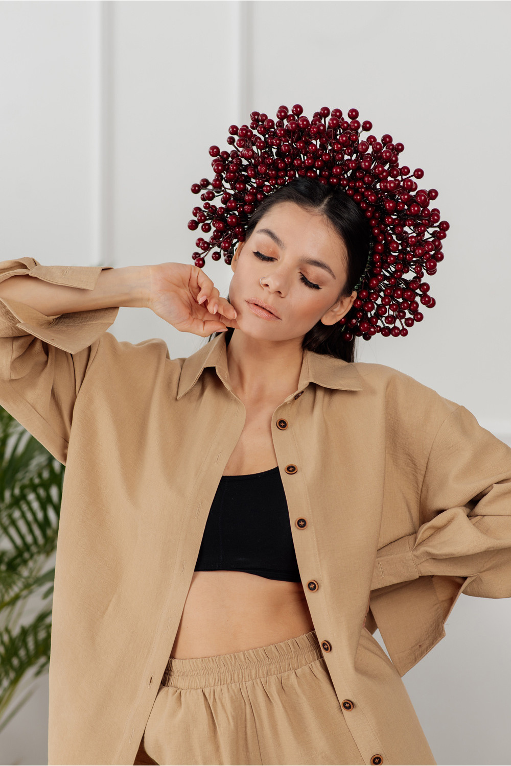 Костюм 6044 Бежевый