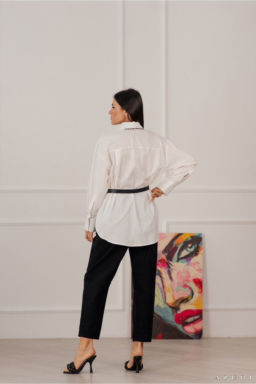 Блуза 6018 Белый
