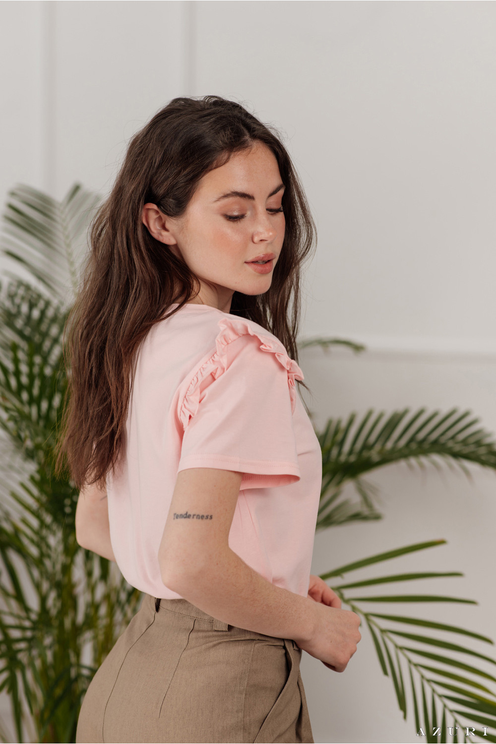 Футболка 6028 Персиковый