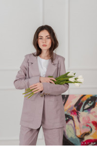 Пиджак 6035 Фрезовый