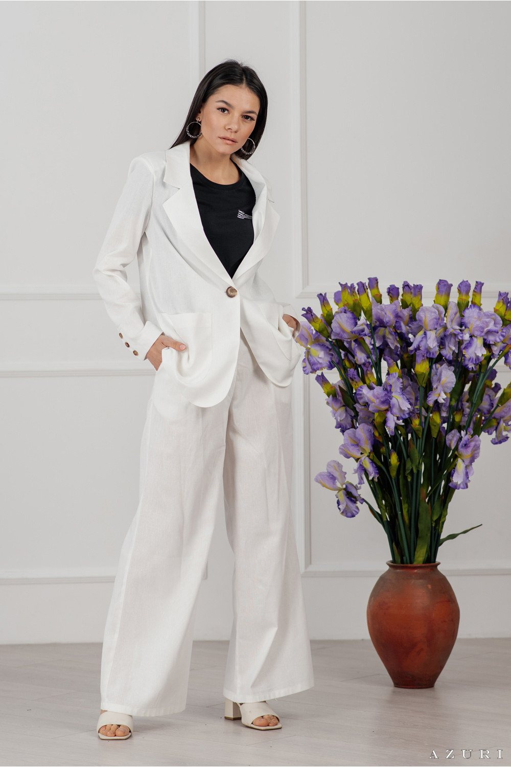 Пиджак 6035 Белый