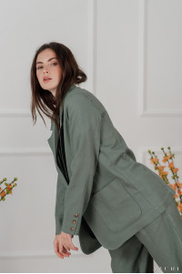 Пиджак 6035 Оливковый