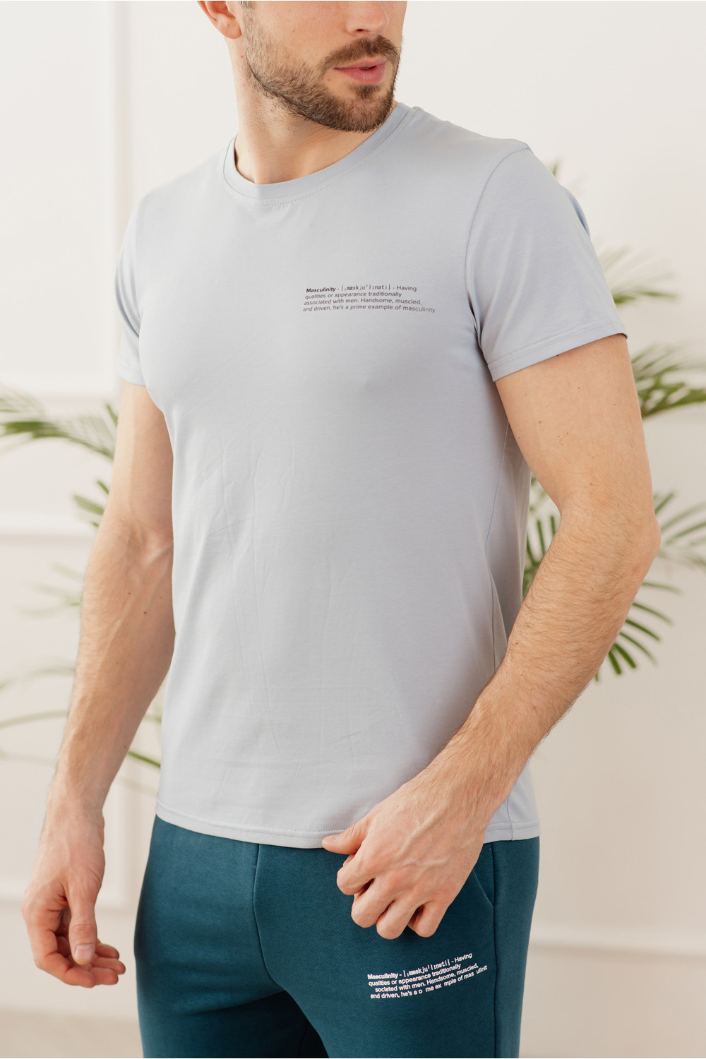 Футболка 2009 Серо-голубой