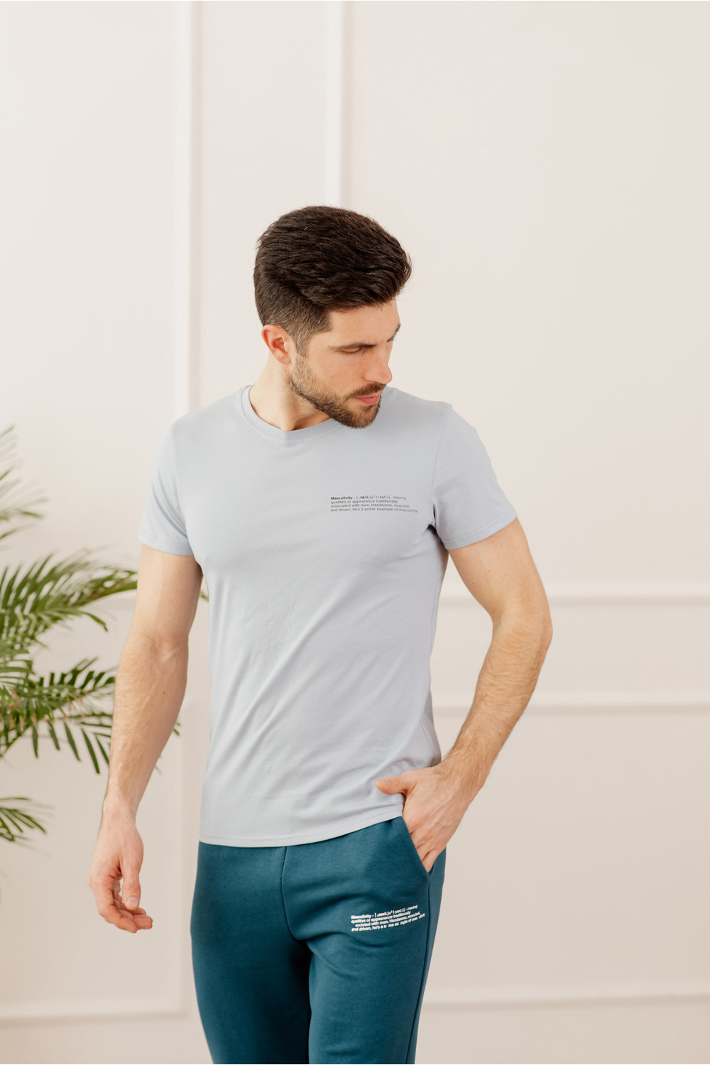 Футболка 2009 Серо-голубой