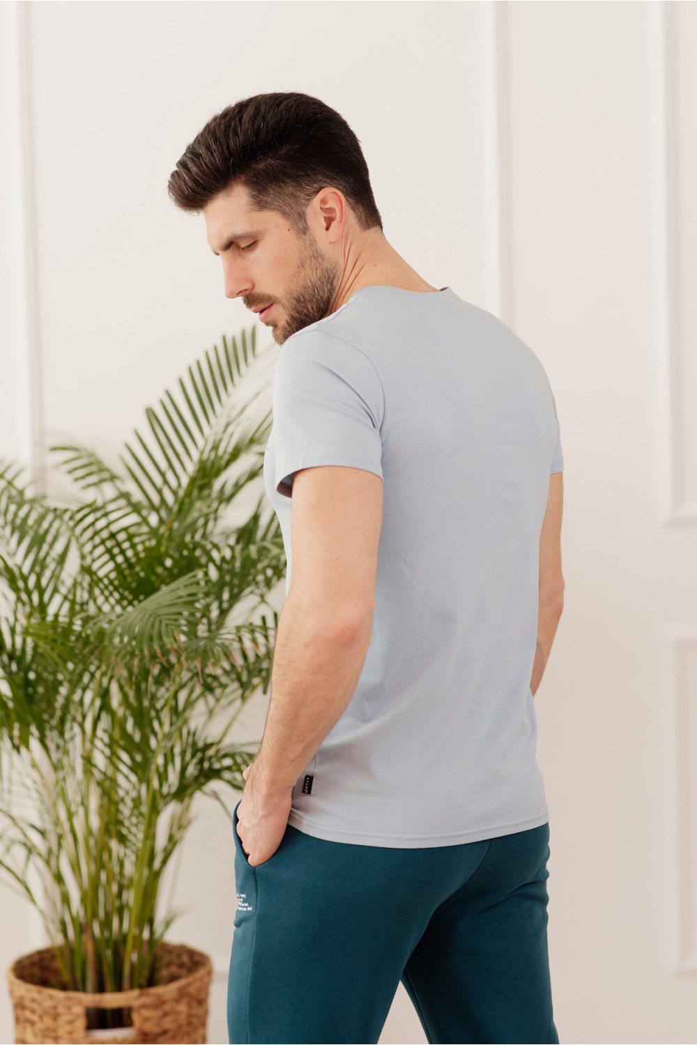 Футболка 2009 Серо-голубой