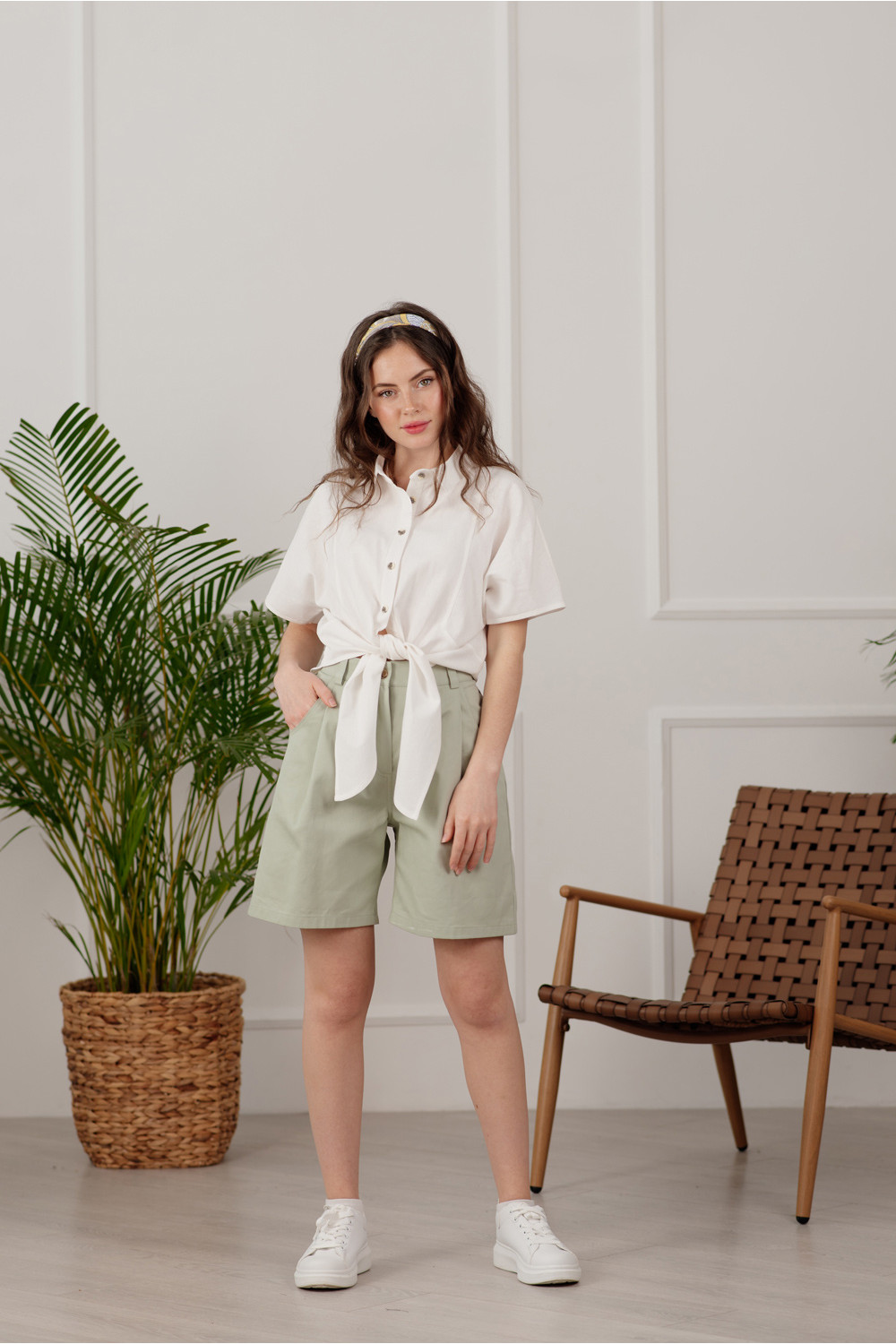 Шорты 6062 Оливковый