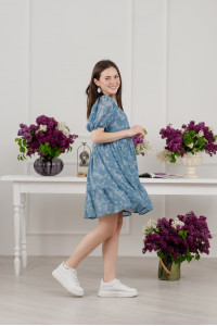 Платье 6014 Голубой